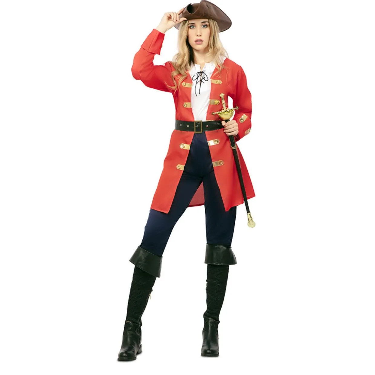 Disfraz de Capitana Pirata para mujer
