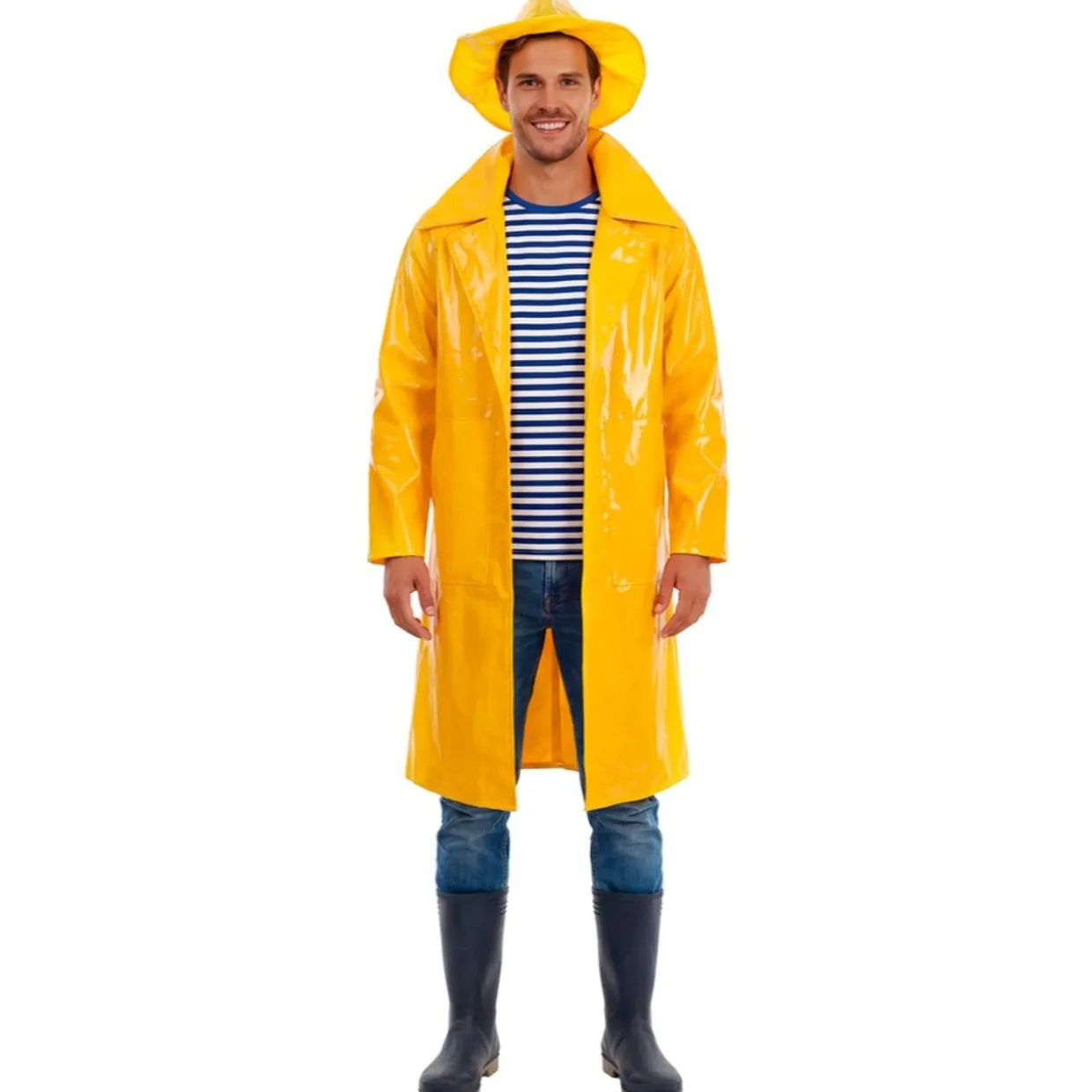 Disfraz de Capitán Pescador Amarillo para adulto
