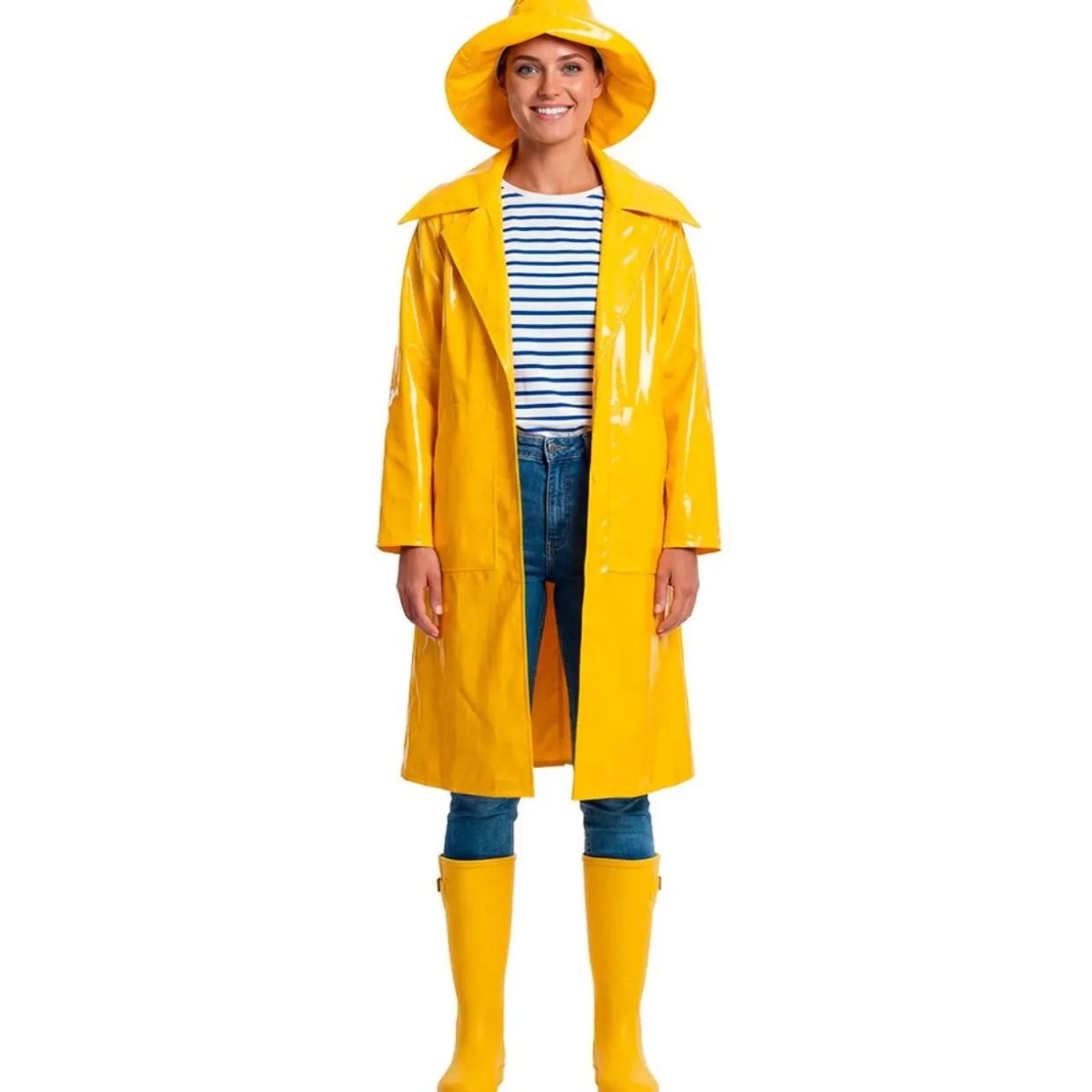 Disfraz de Capitán Pescador Amarillo para adulto