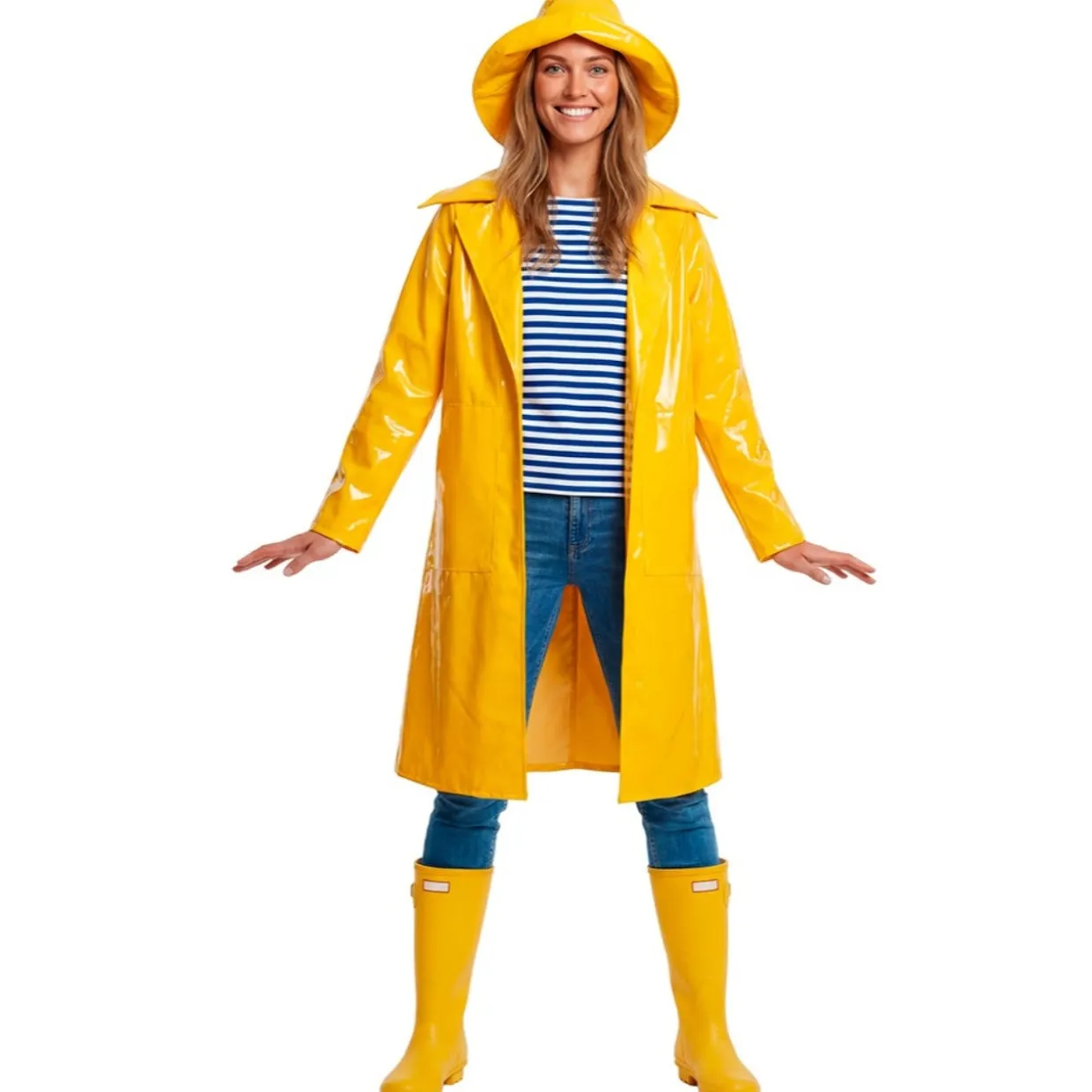 Disfraz de Capitán Pescador Amarillo para adulto