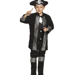 Disfraz de Capitán Pirata Negro para niño