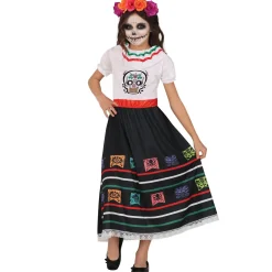 Disfraz de Catrina Colorida para niña