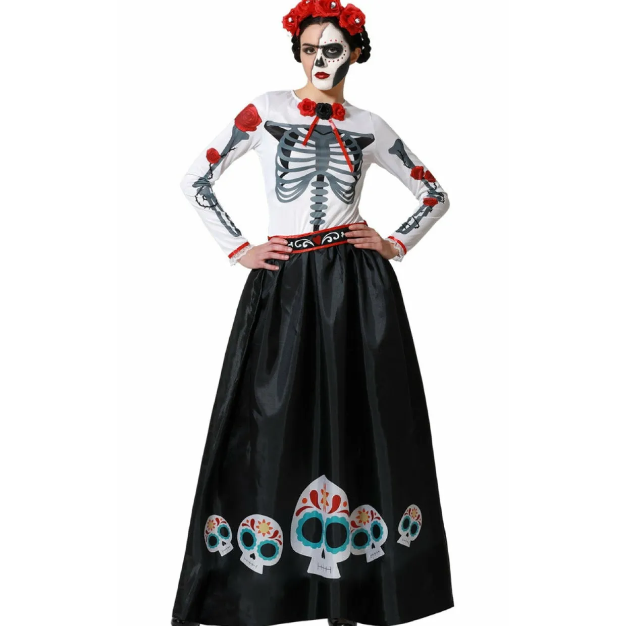 Disfraz de Catrina Esqueleto para mujer