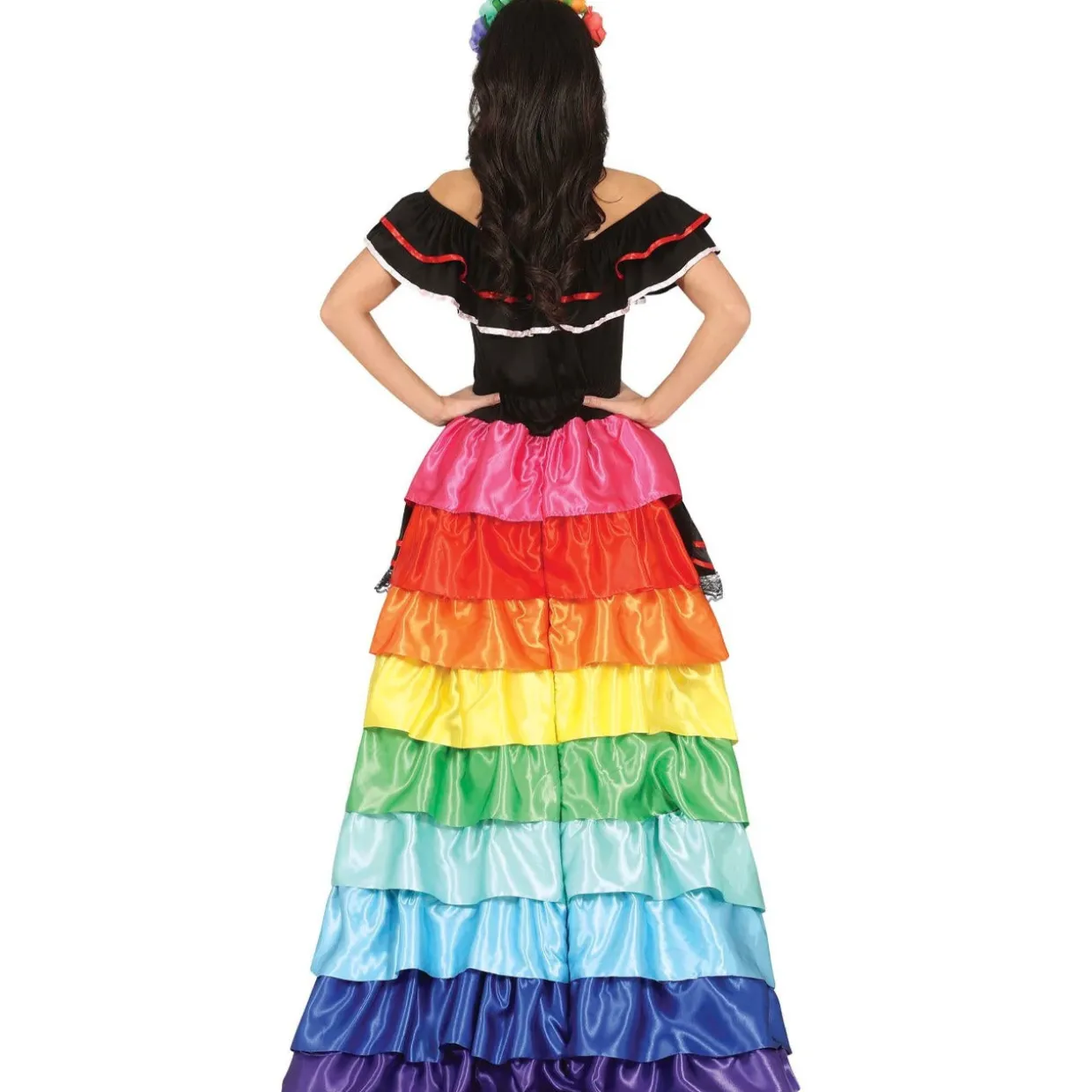 Disfraz de Catrina Multicolor para mujer