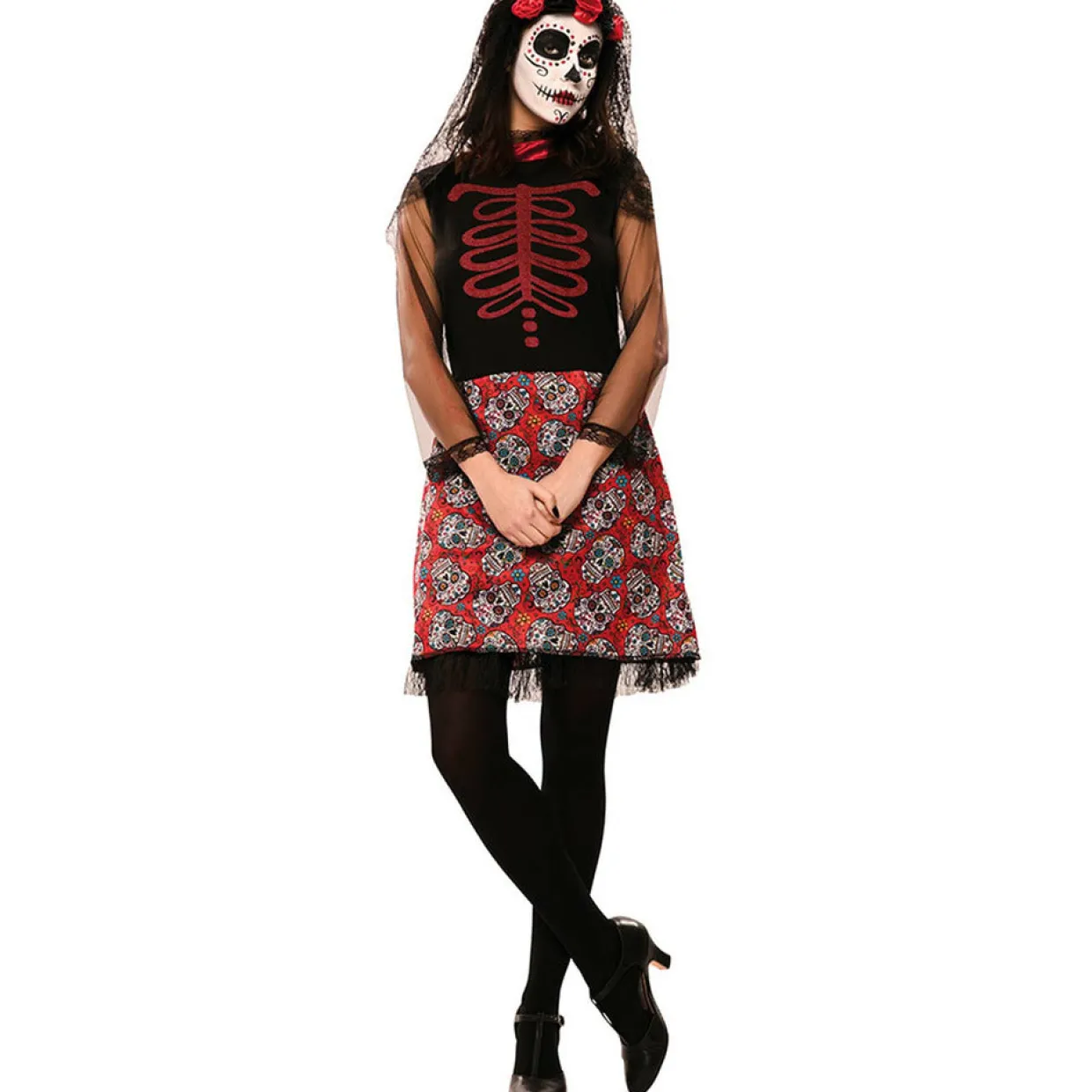 Disfraz de Catrina Roja para mujer