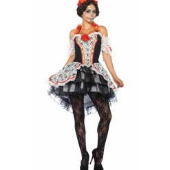 Disfraz de Catrina Volantes para mujer