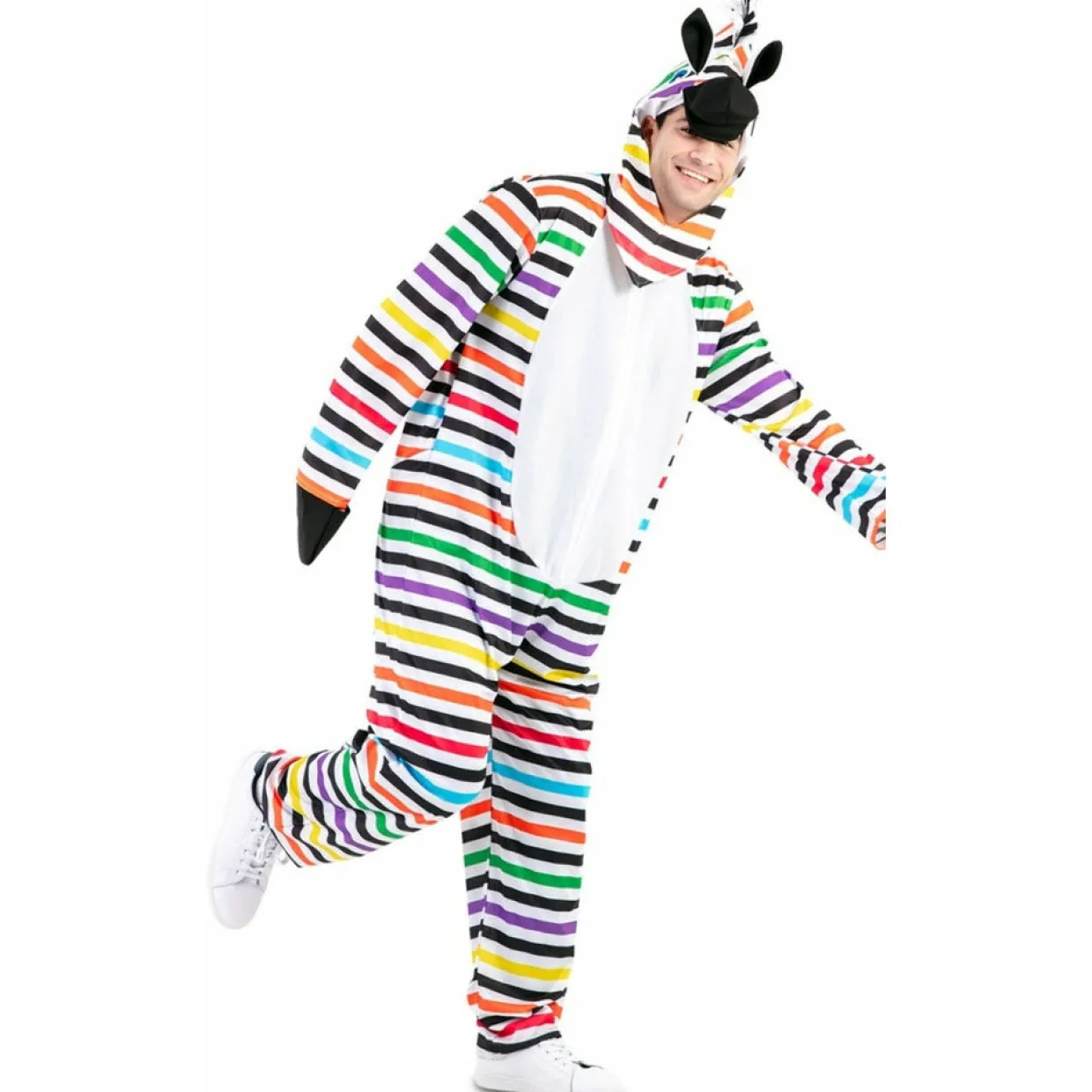 Disfraz de Cebra Multicolor para adulto