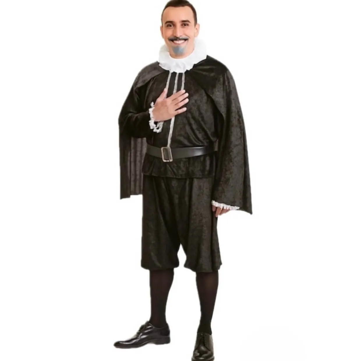 Disfraz de Cervantes Negro para adulto