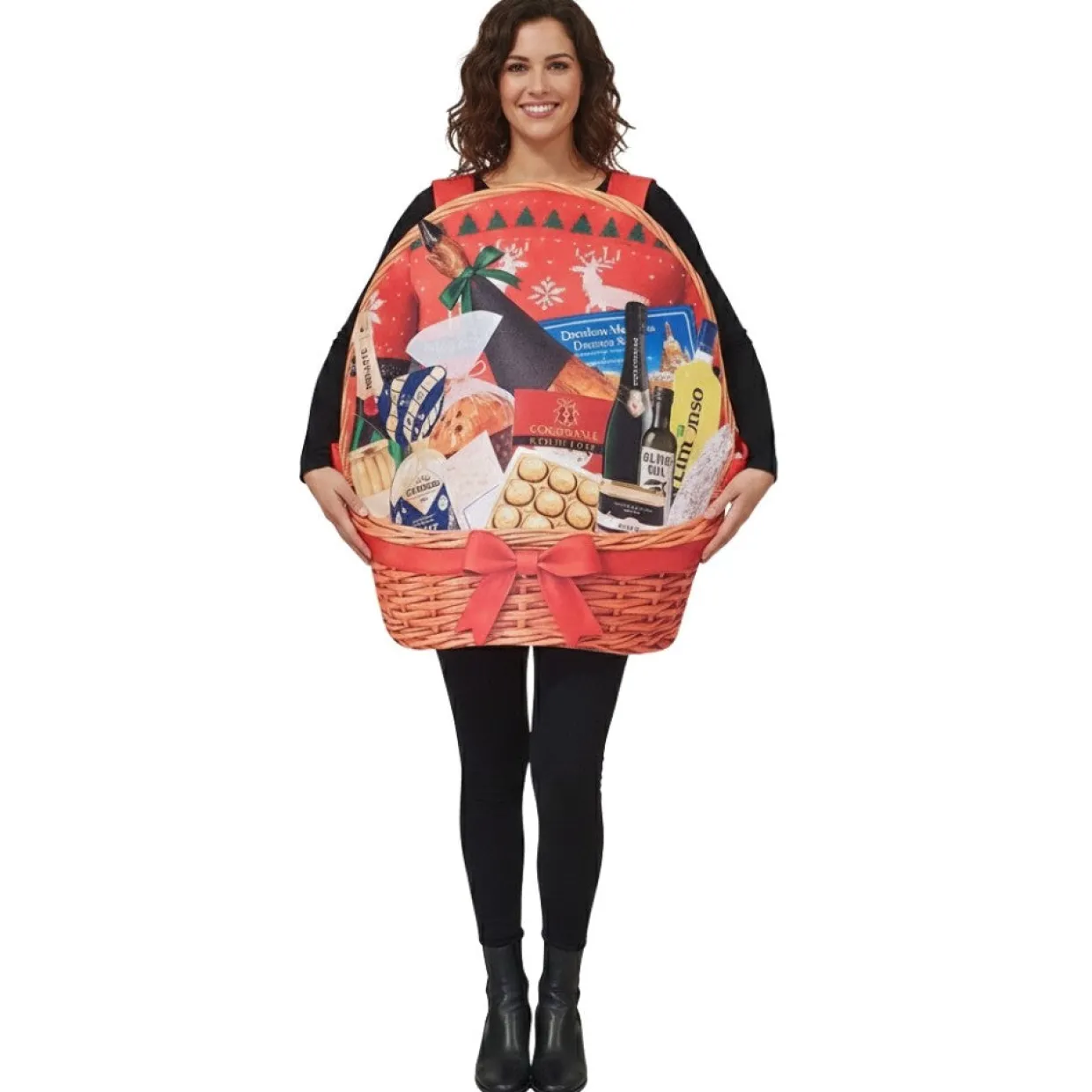Disfraz de Cesta de Navidad para adulto