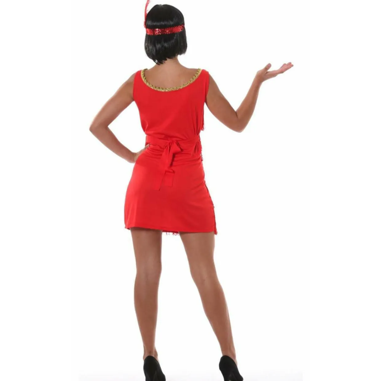 Disfraz de Charleston Rojo para mujer