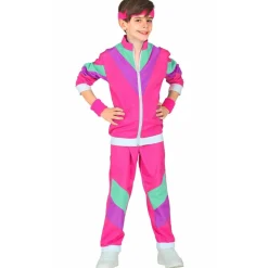 Disfraz de Chándal de Años 80 Fucsia infantil