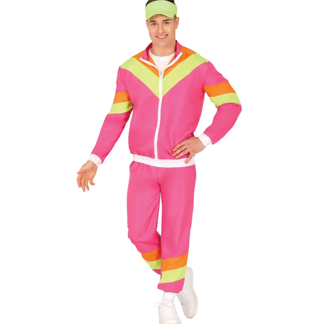 Disfraz de Chándal de Años 80 Rosa para adulto