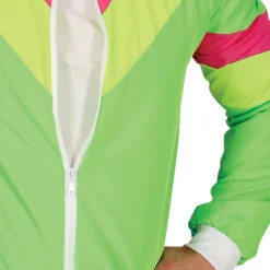 Disfraz de Chándal de Años 80 Verde para adulto