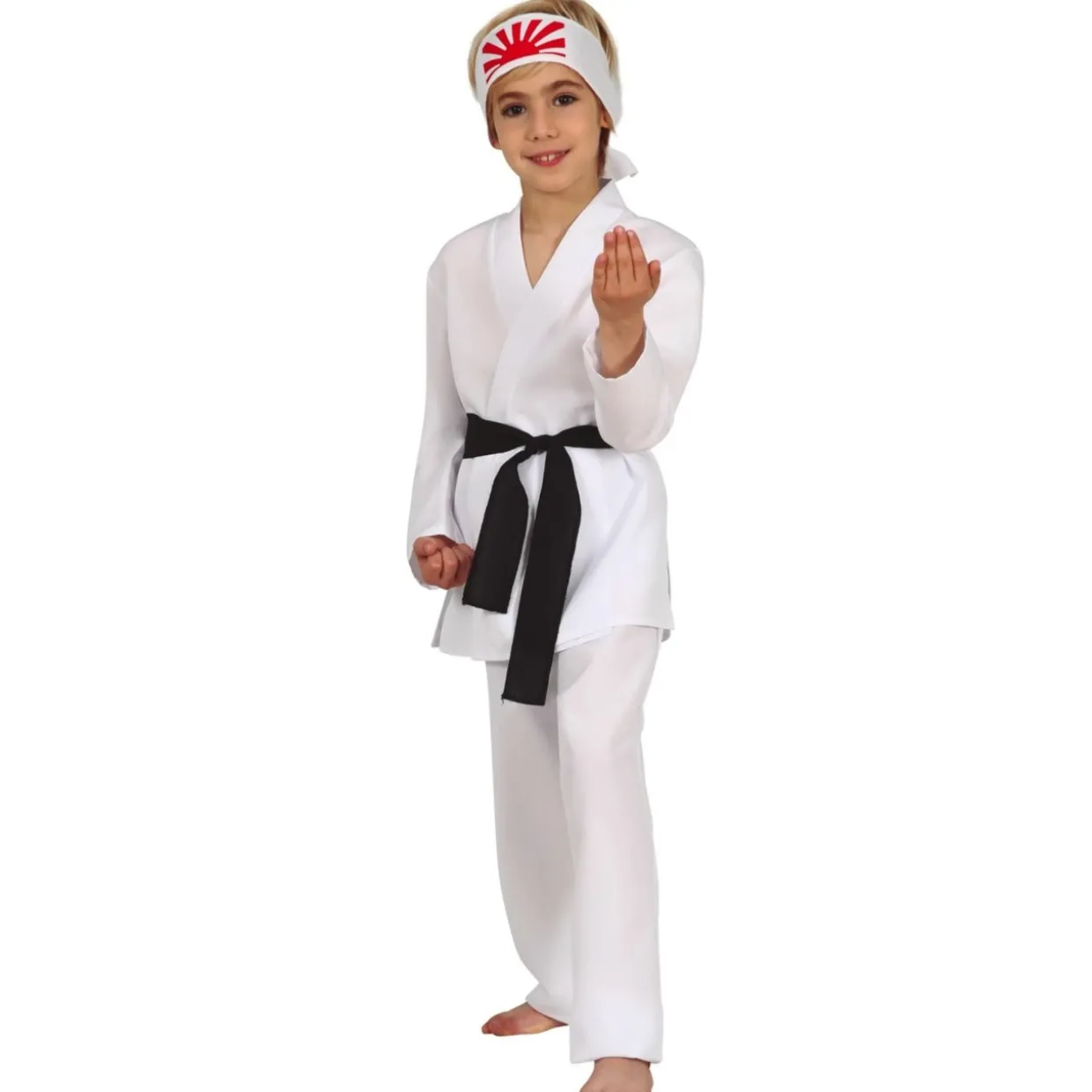 Disfraz de Cobra Kai Blanco infantil