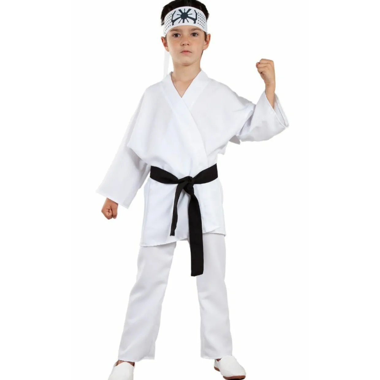 Disfraz de Cobra Kai Karateca Blanco infantil