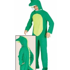 Disfraz de Cocodrilo Verde para adulto