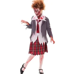 Disfraz de Colegiala Zombie para niña