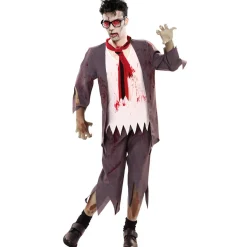 Disfraz de Colegial Zombie con Corbata para hombre