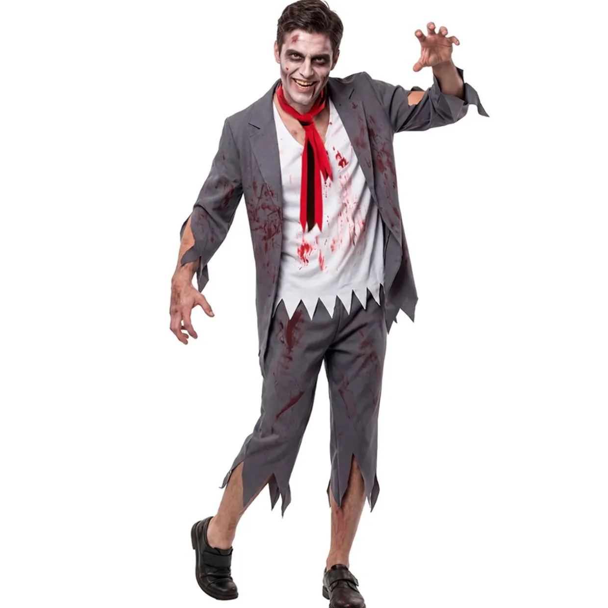 Disfraz de Colegial Zombie con Corbata para hombre