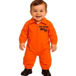 Disfraz de Convicto Americano Naranja para bebé