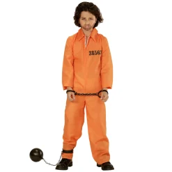 Disfraz de Convicto Naranja infantil