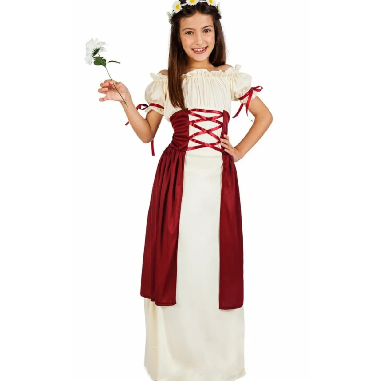 Disfraz de Dama Medieval Linda para niña