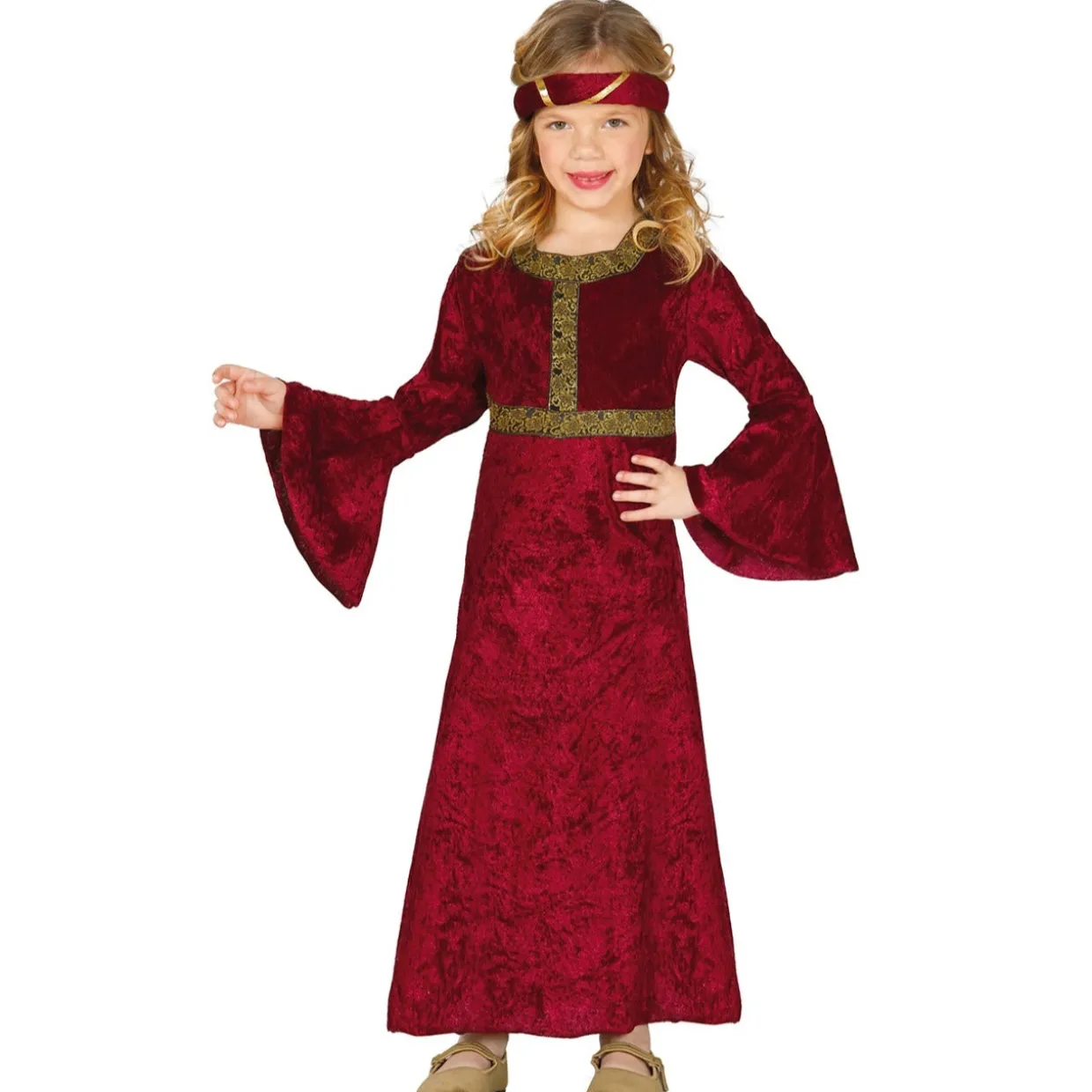 Disfraz de Dama Medieval Sandra para niña