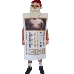 Disfraz de Décimo de Lotería de Navidad para adulto