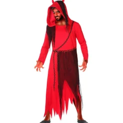 Disfraz de Diablo con Capucha para hombre