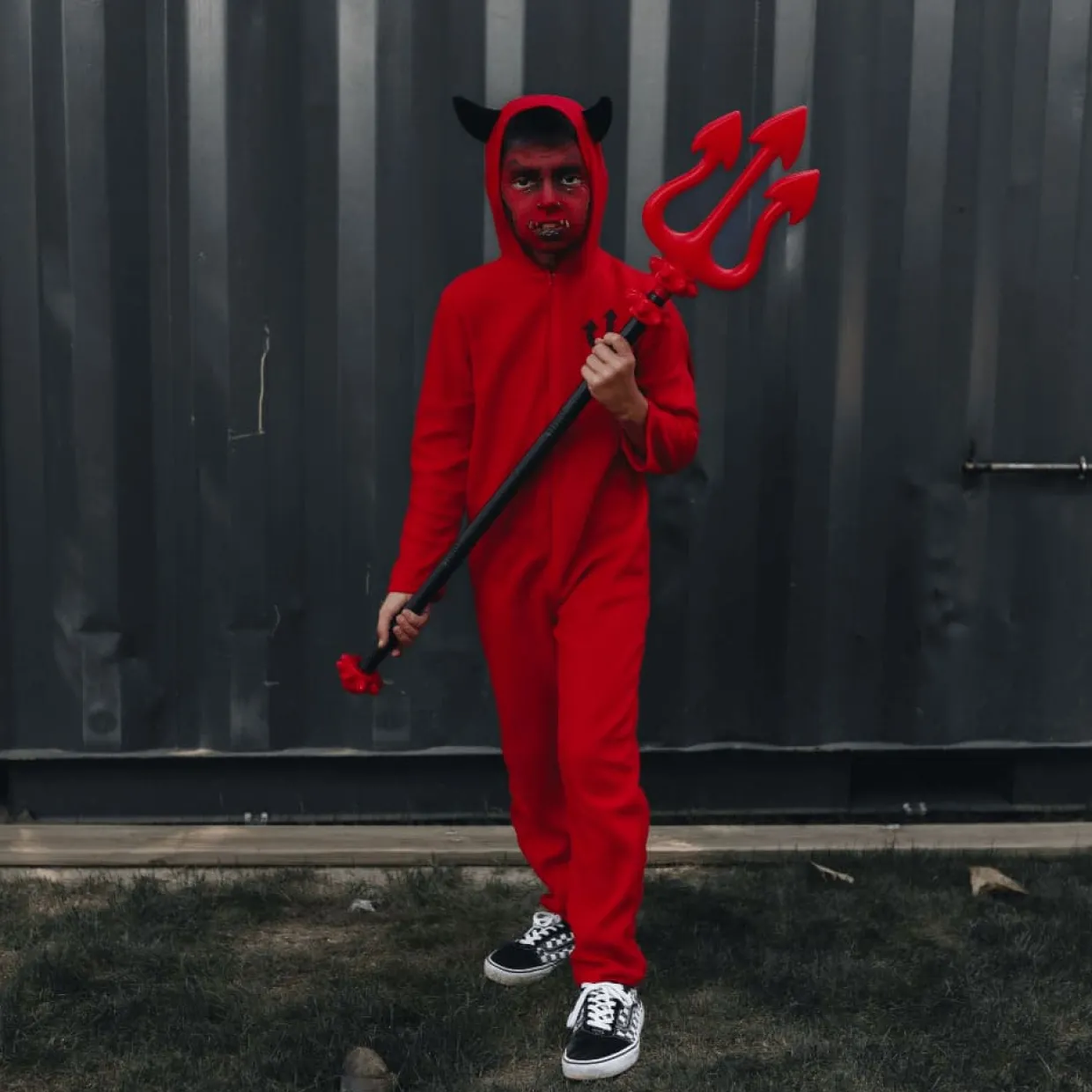 Disfraz de Diablo Rojo con Alas infantil