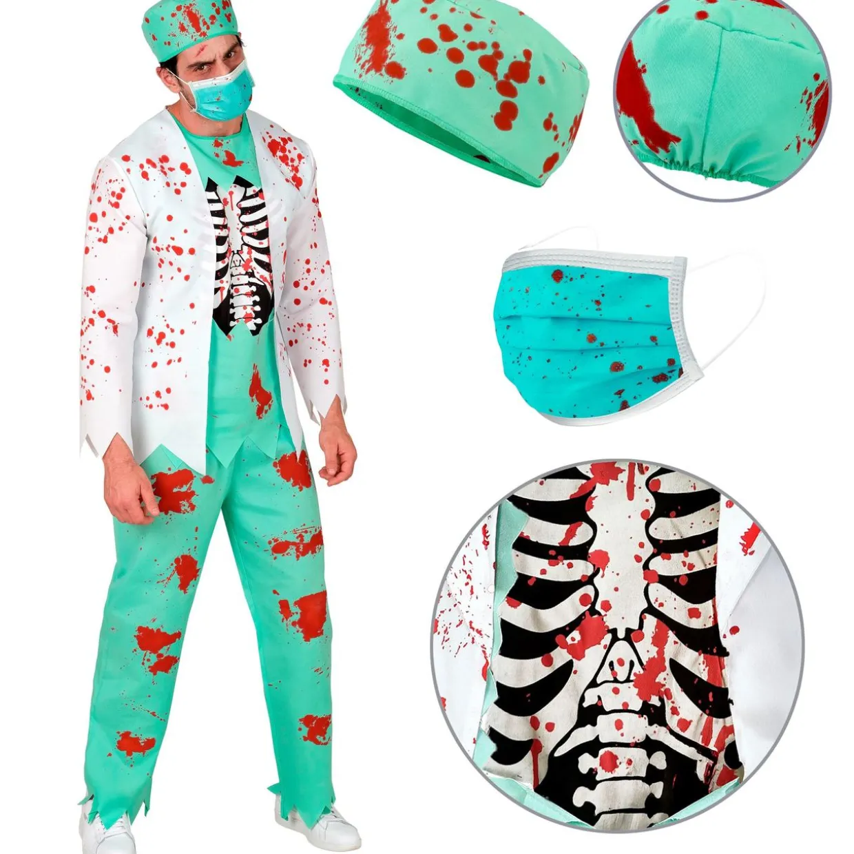 Disfraz de Doctor Zombie para hombre