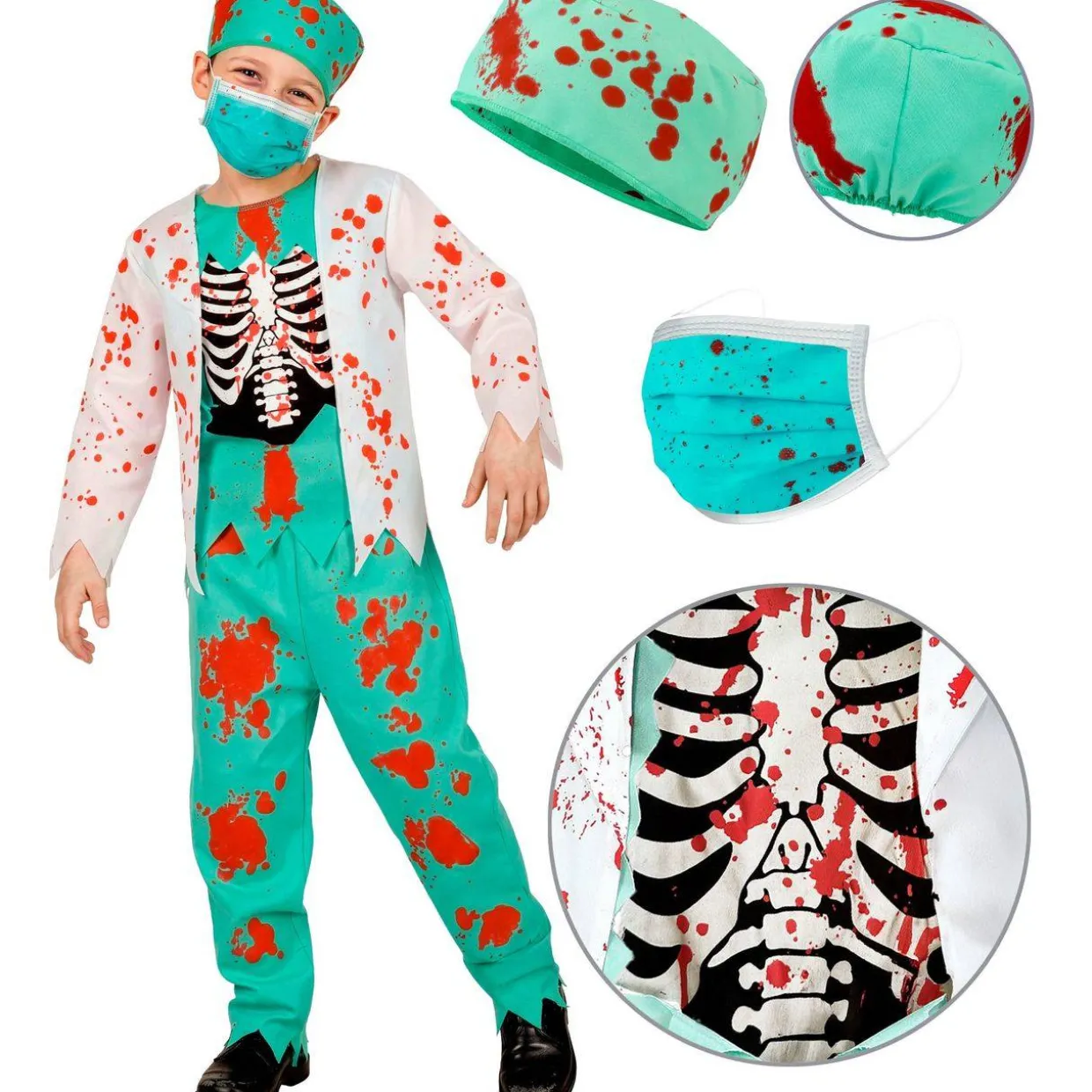 Disfraz de Doctor Zombie para niño
