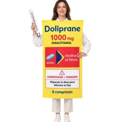 Disfraz de Doliprane Paracetamol para adulto