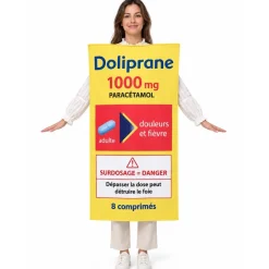 Disfraz de Doliprane Paracetamol para adulto