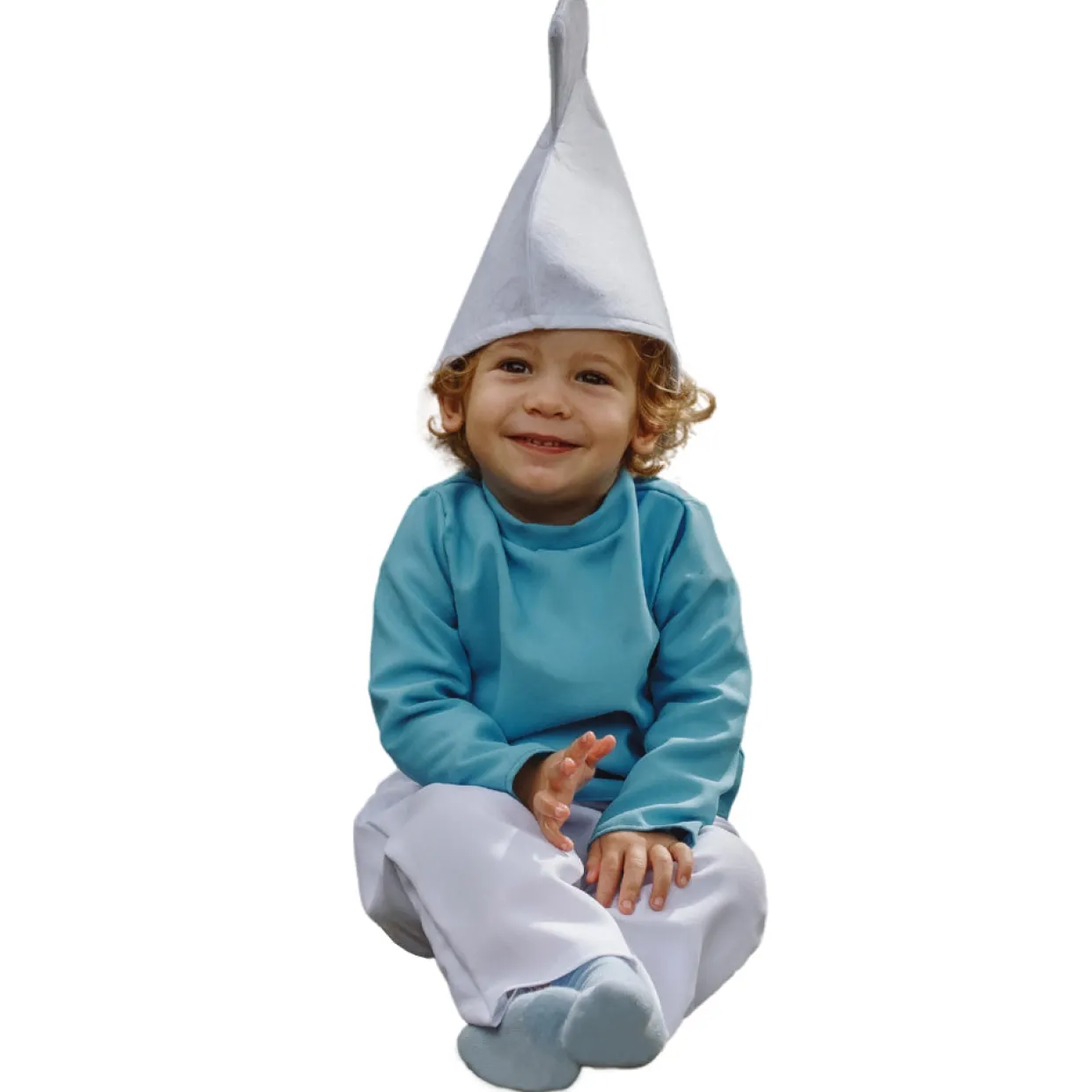 Disfraz de Duende Azul Clásico para bebe