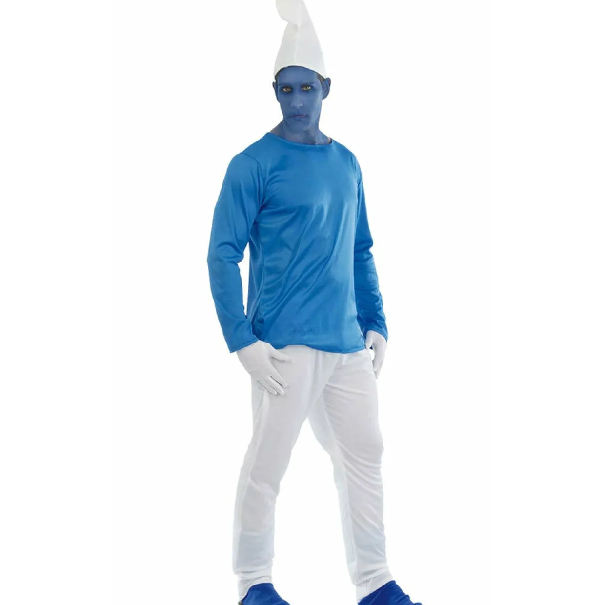 Disfraz de Duende Azul Pompón hombre
