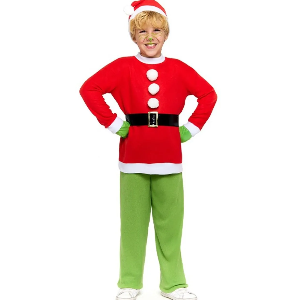 Disfraz de Duende Grinch Eco para niño
