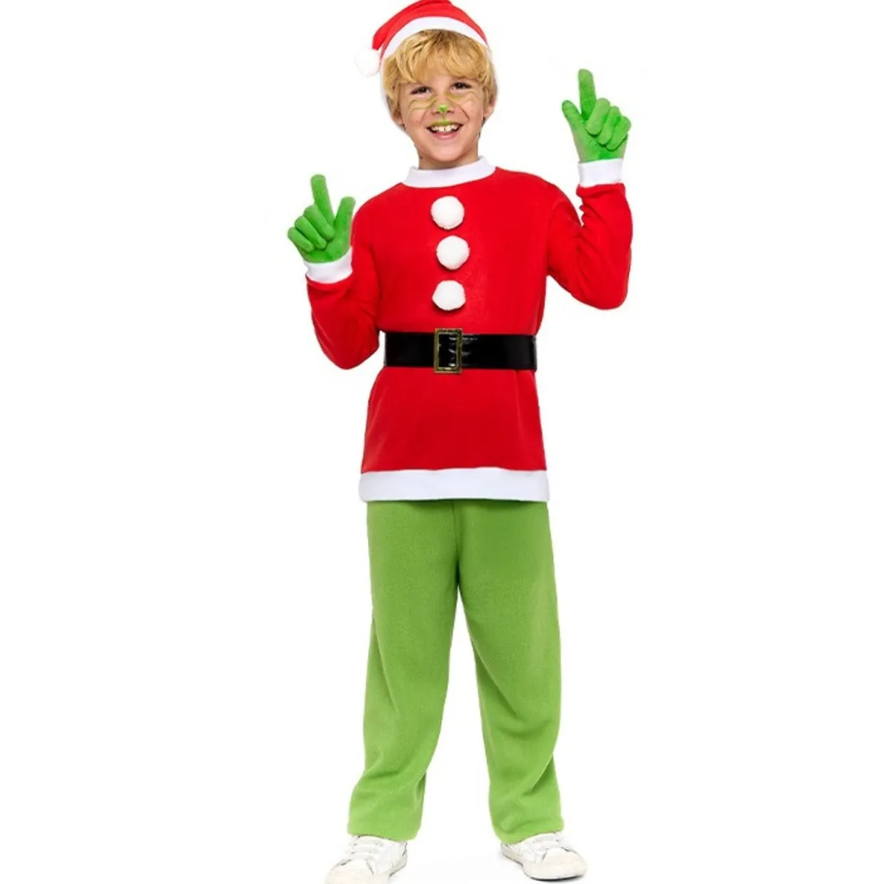 Disfraz de Duende Grinch Eco para niño