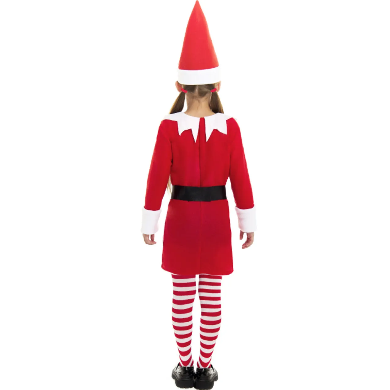 Disfraz de Elfa de la Navidad Rojo para niña