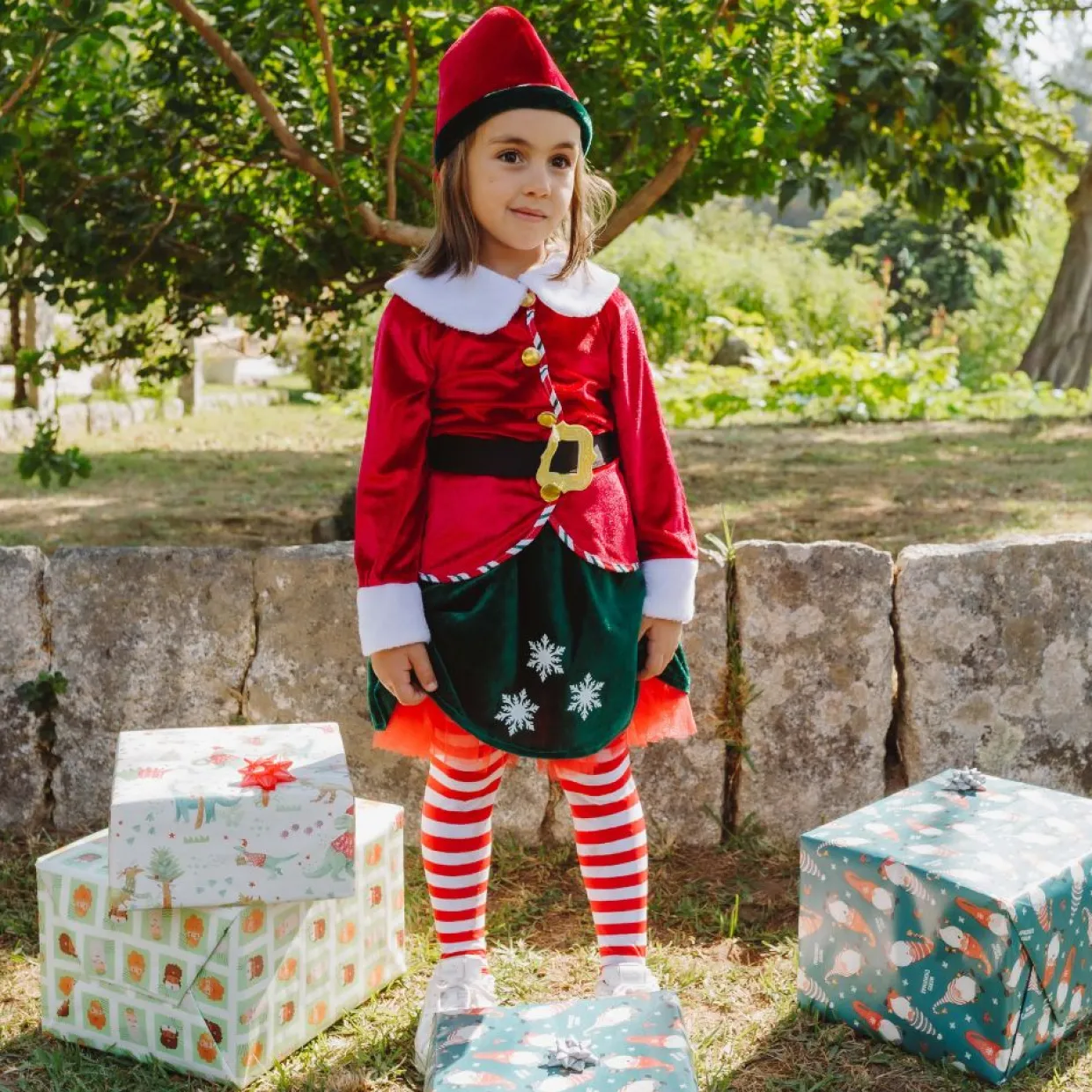 Disfraz de Elfa Deluxe para niña