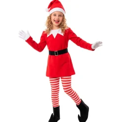 Disfraz de Elfa Divertida de Navidad para niña