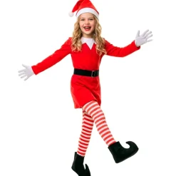 Disfraz de Elfa Divertida de Navidad para niña