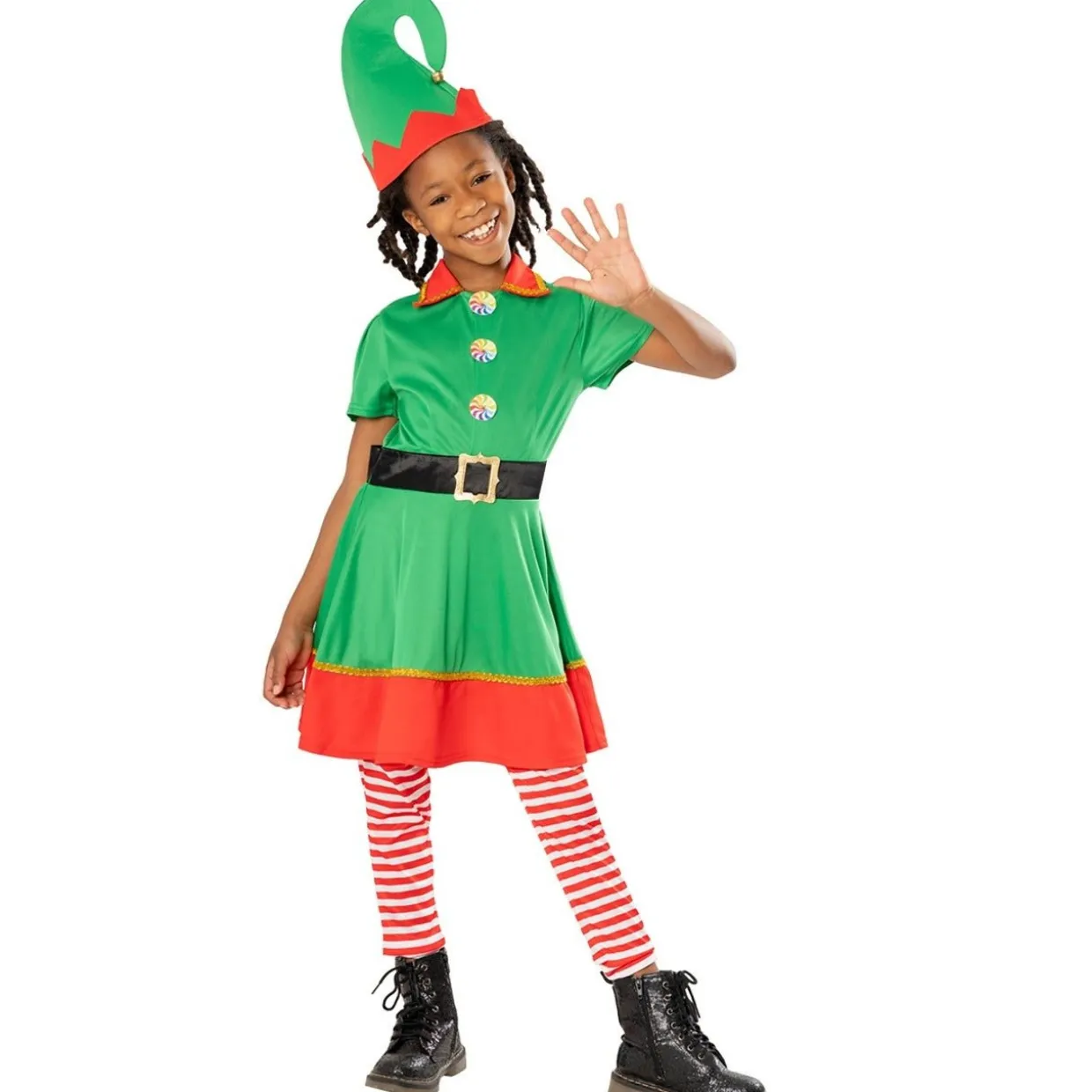 Disfraz de Elfa Navidad para niña