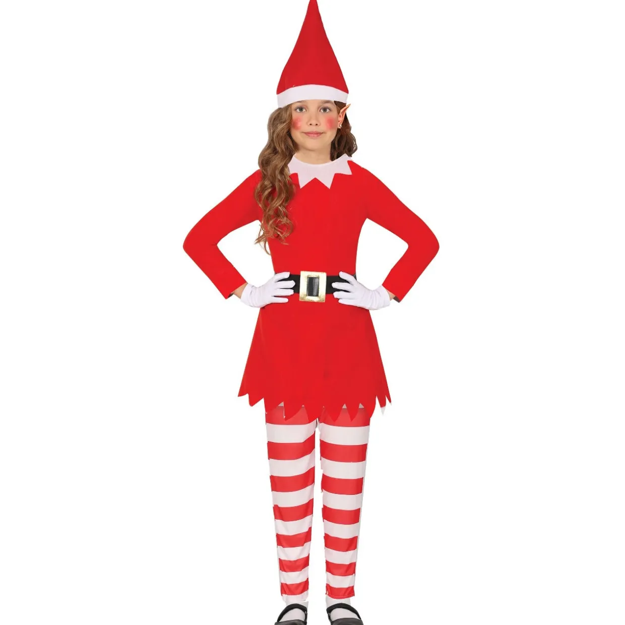 Disfraz de Elfa Traviesa de la Navidad para niña