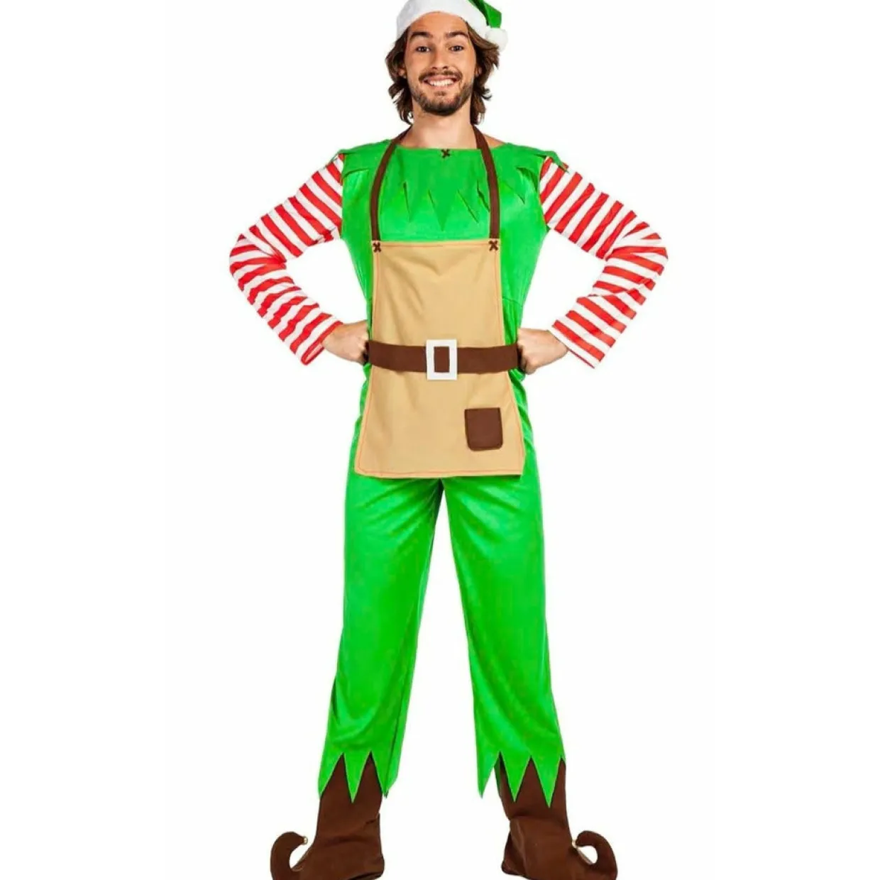 Disfraz de Elfo Claus para hombre