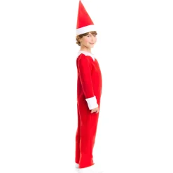 Disfraz de Elfo de la Navidad Rojo infantil