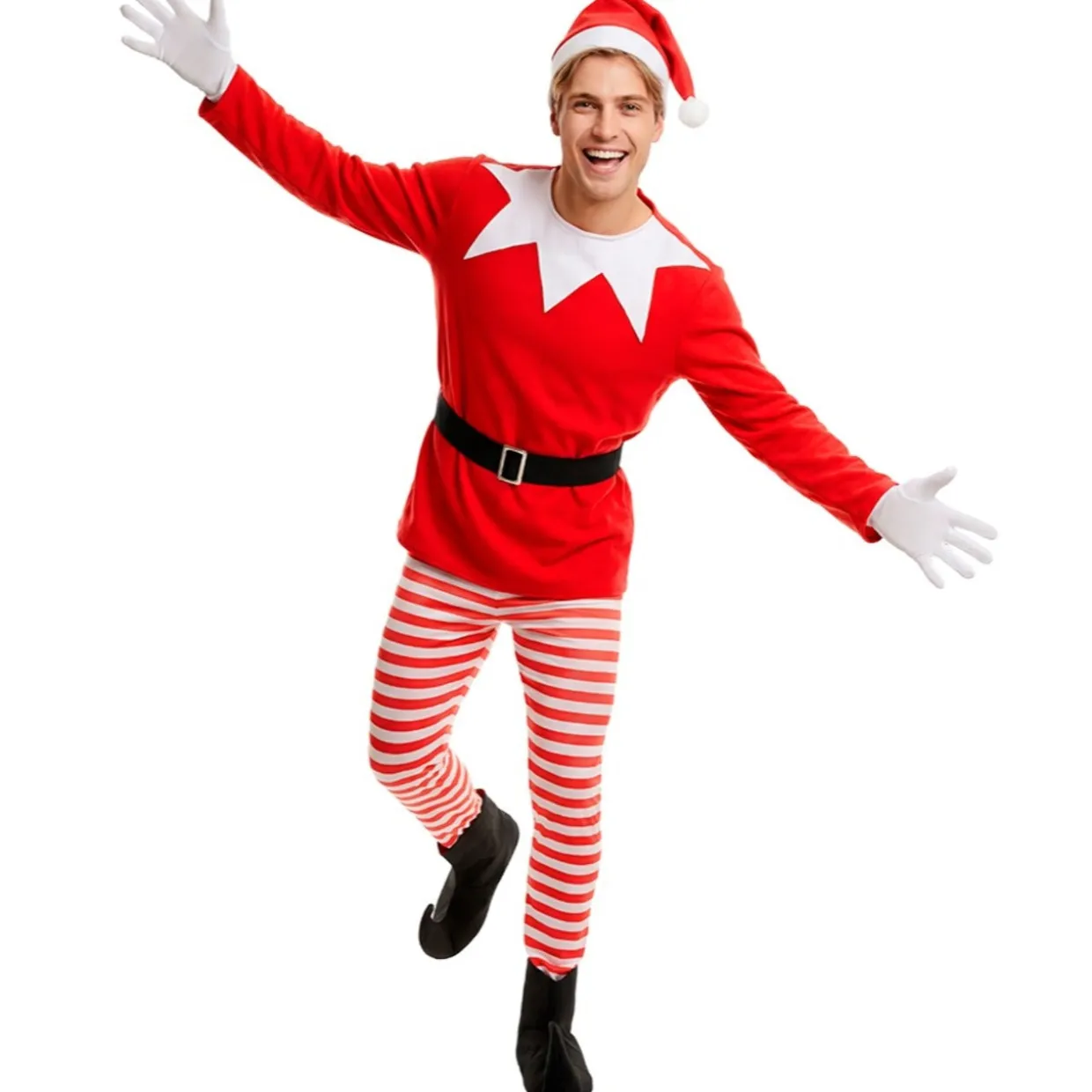 Disfraz de Elfo Divertido de Navidad para hombre