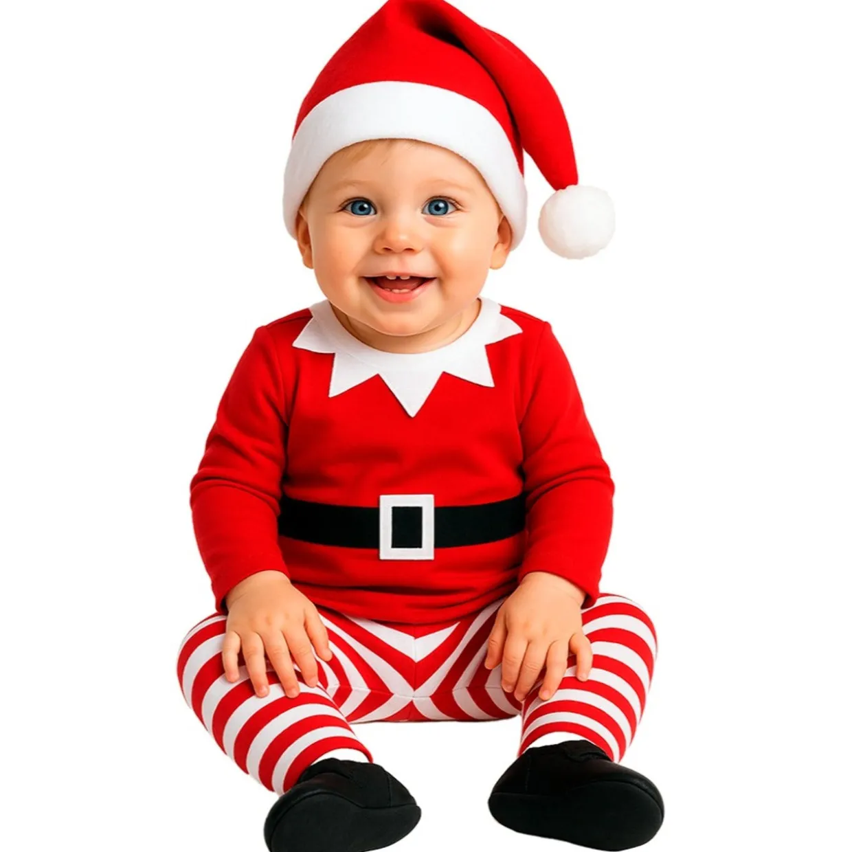 Disfraz de Elfo Divertido de Navidad para bebé