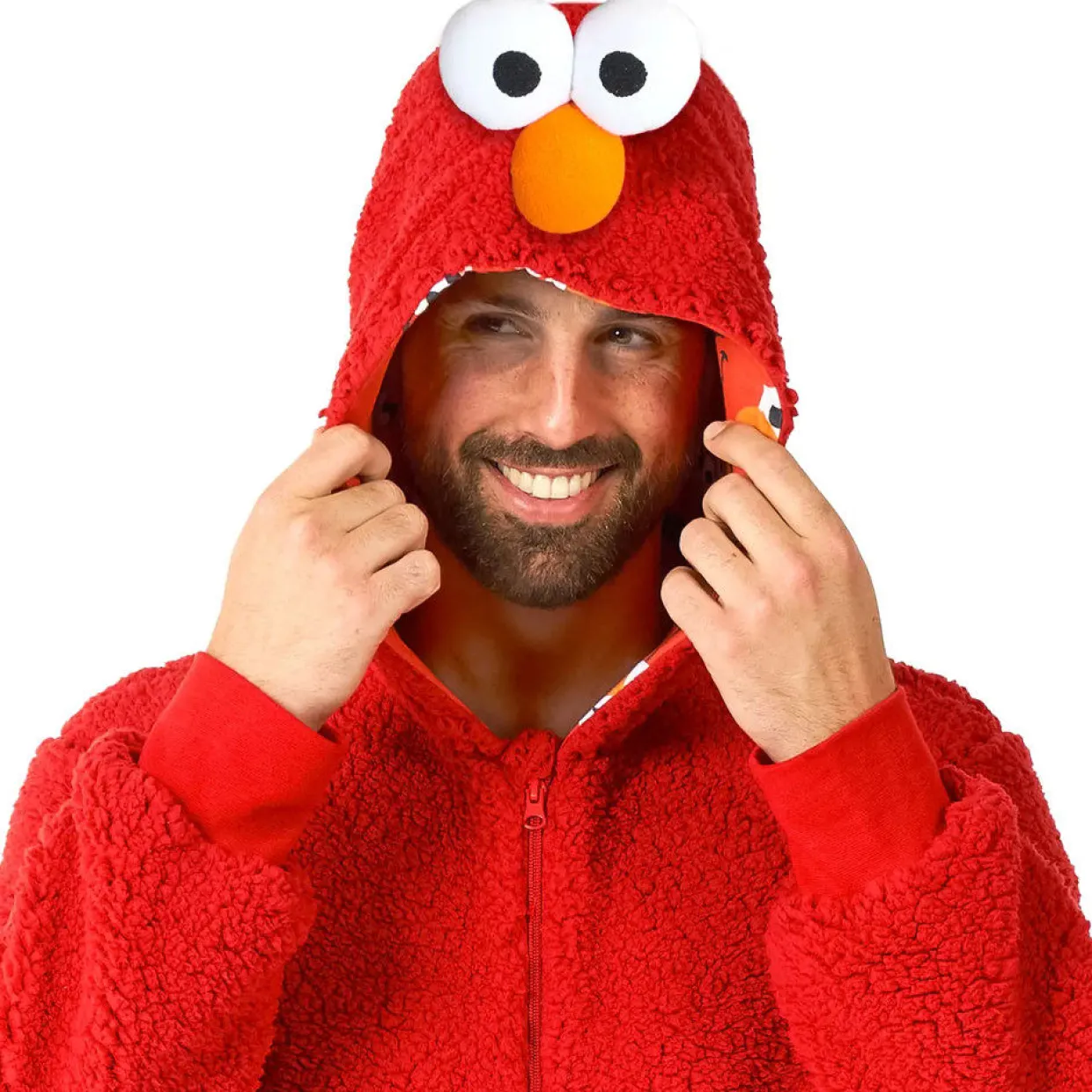 Disfraz de Elmo de Barrio Sésamo™ para adulto