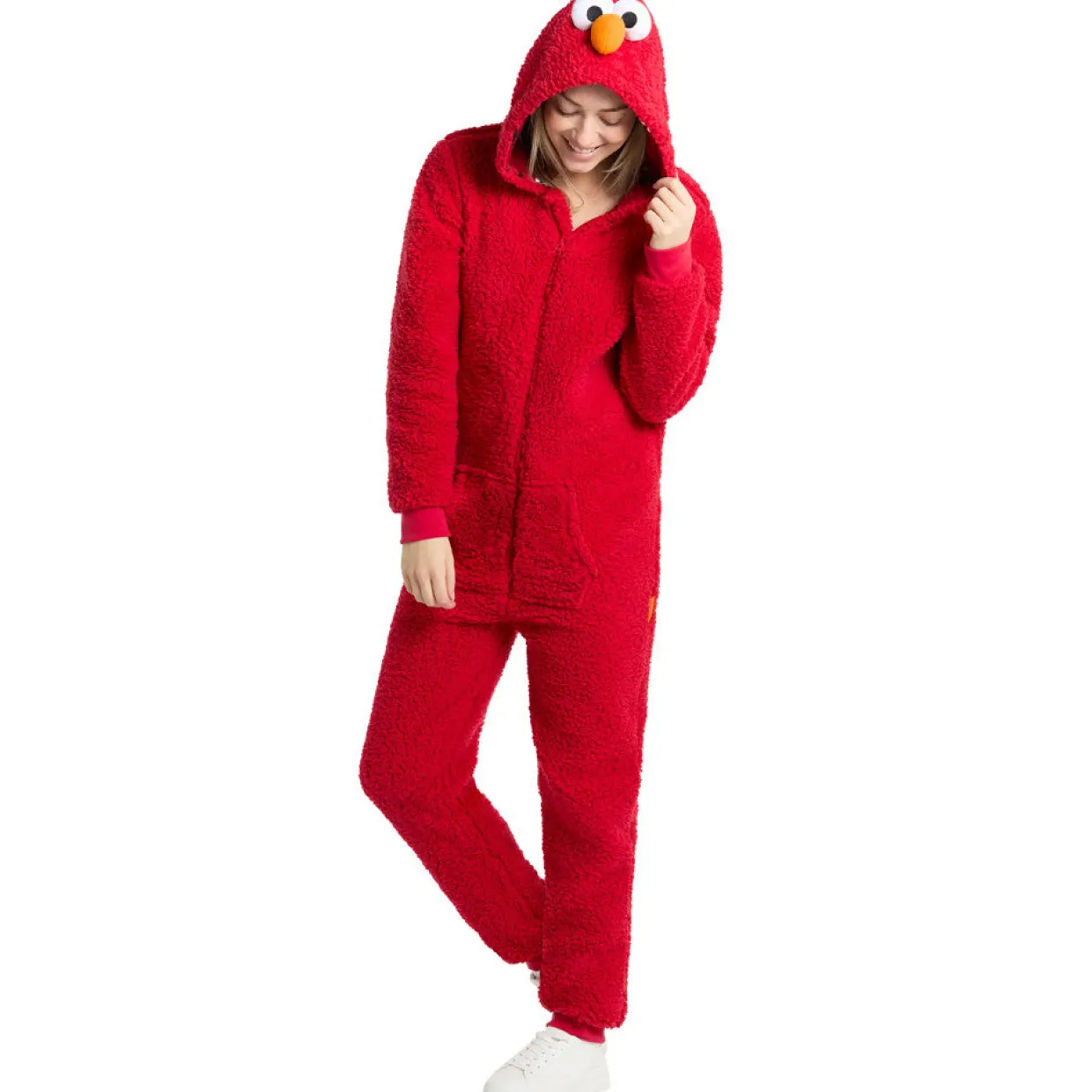 Disfraz de Elmo de Barrio Sésamo™ para adulto